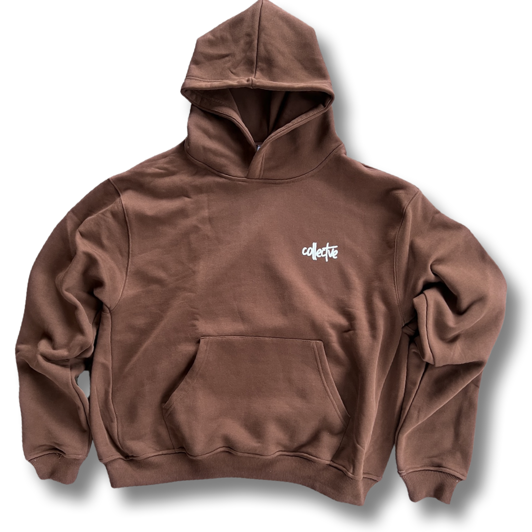 Collectve Basic Brown Hoodie